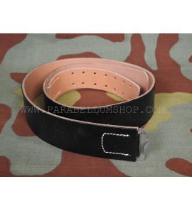 German WW2 black leather belt from original