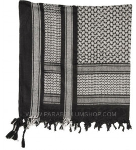 WHITE/BLACK SHEMAGH Scarf/shawl kefiah fantasy Post 1945 equipment 