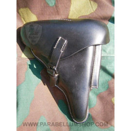 Holster Luger P08 black leather GERMAN ARMY