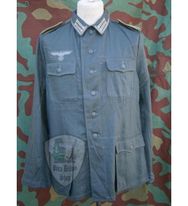 Drillich jacket M42 summer HBT NCO german uniform with insignia 
